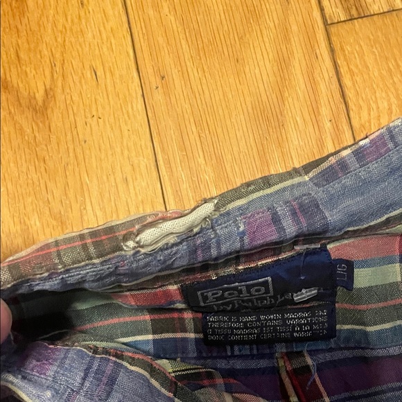 Polo by Ralph Lauren Blue, Green and Red Plaid Button-Down Shirt - Picture 3 of 10